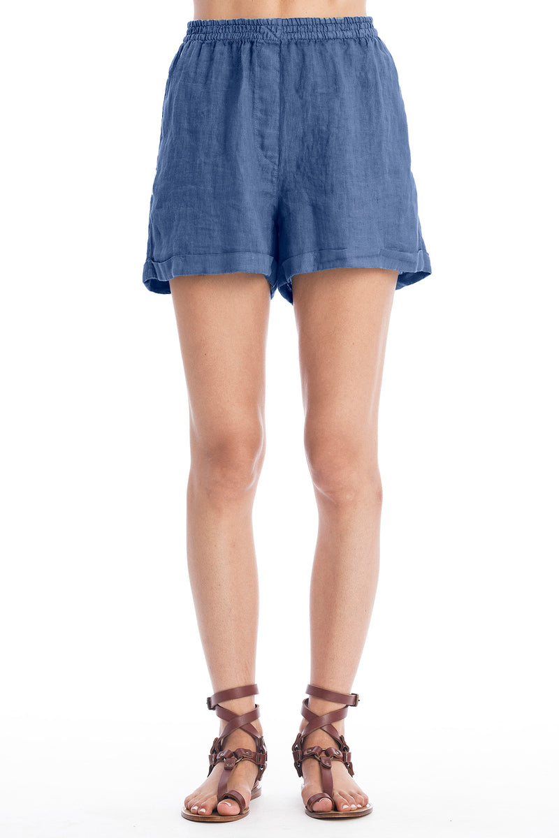 Creta linen shorts