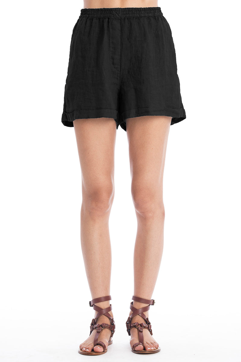 Creta linen shorts