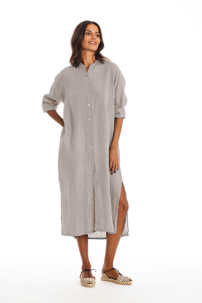 Robe chemise en lin Dakota