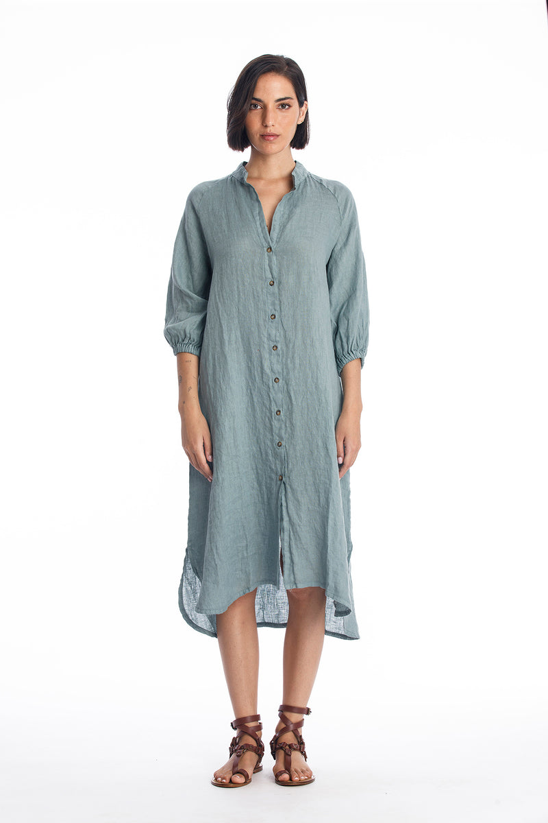 Mei Linen Shirt Dress