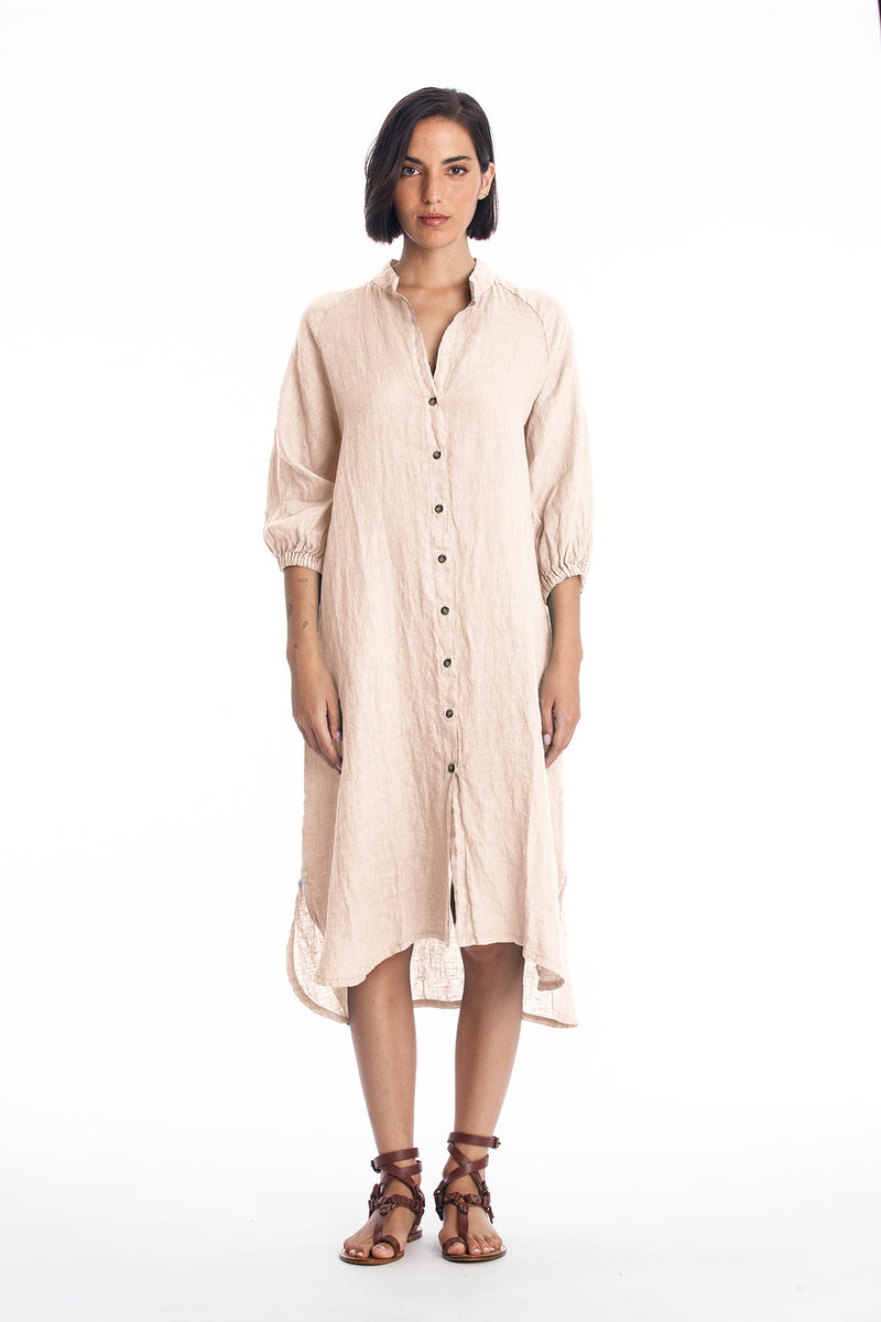 Mei Linen Shirt Dress