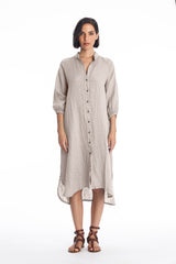 Mei Linen Shirt Dress