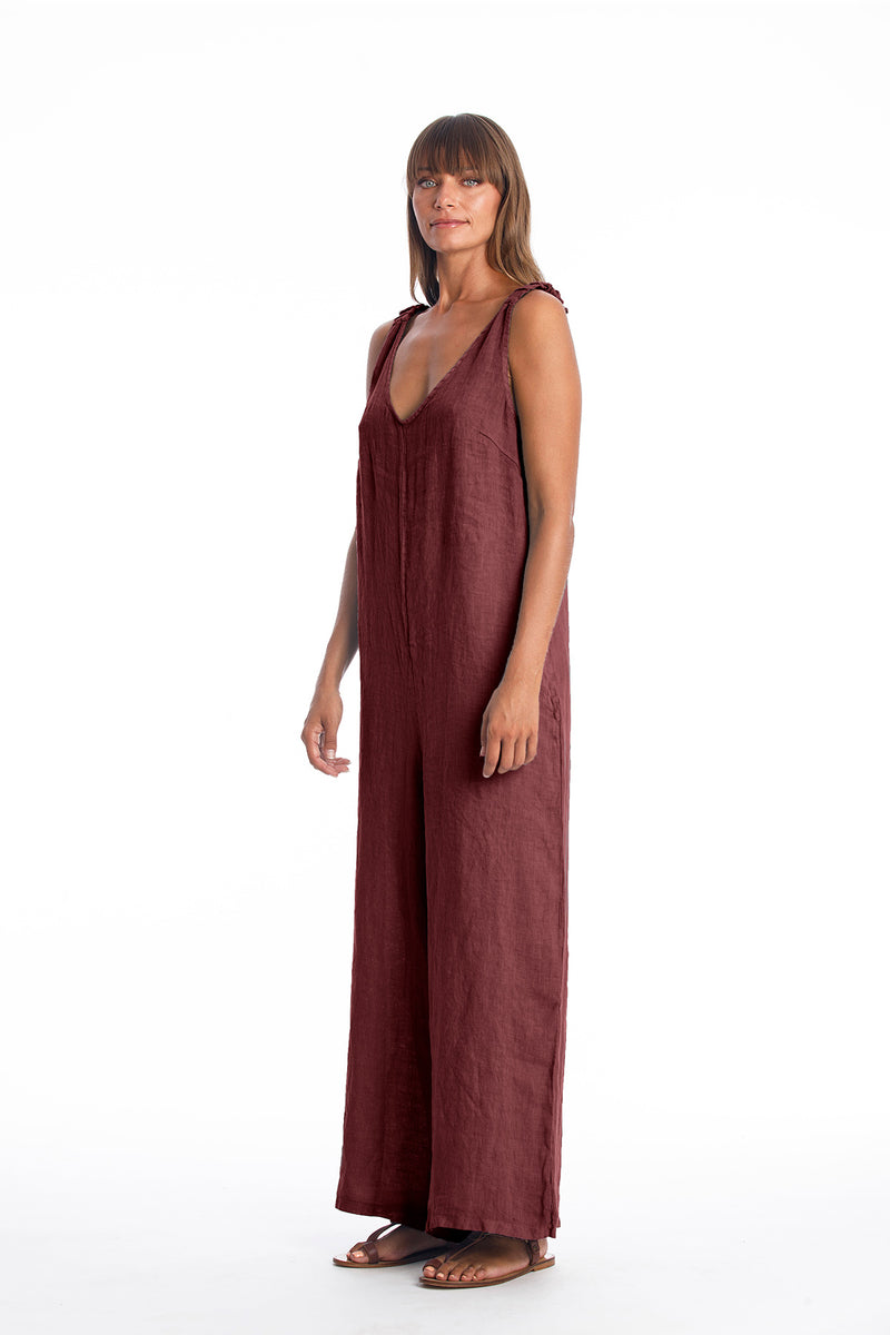 Menorca linen jumpsuit